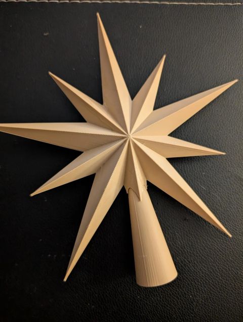 Estrela ponteira impresso em 3D