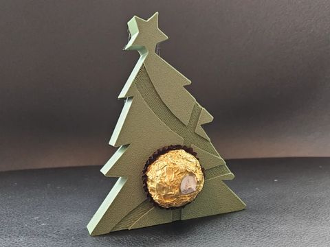 Pinheirinho porta-bombom impresso em 3D